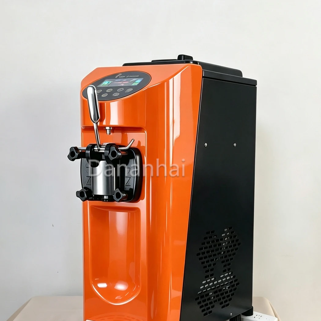 Compact 240mm Width Countertop Soft Serve Ice Cream Machine Commercial Ice Cream Equipment For Small Catering Business
