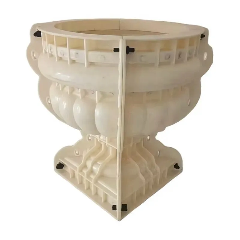 Silicone Flower Pot Mold for Garden Bonsai Cement Planter DIY Concrete Casting Mould