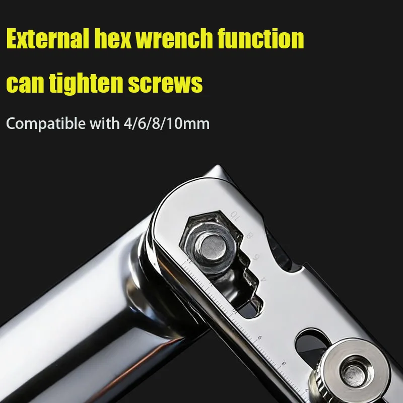 6 in 1 Stainless Steel Utility Knife Thickened Metal Holder Wallpaper Cutter Multifunctional Home Renovation Tool