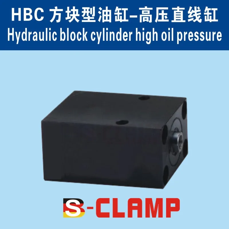 Thin Hydraulic Cylinder Single Rod, Compact Axial Pipe Port Actuator, HTB-SD Threaded Connection Power Ram for Machinery