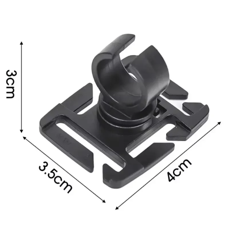 360 Swivel U Ring Flashlight Clip Outdoor Work Hiking Mountain Climb Backpack Light Holder Water Pipe Trekking Pole Tool Clamp