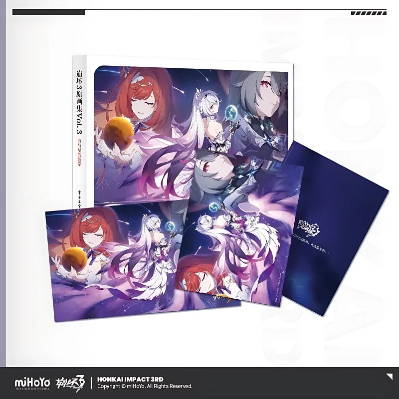 Honkai Impact 3rd Original Artbook TOM.1-3 MiHoYo Collapse Artbook Oficjalny Album z Grafiką Kolekcjonerska Książka Graficzna z Gry