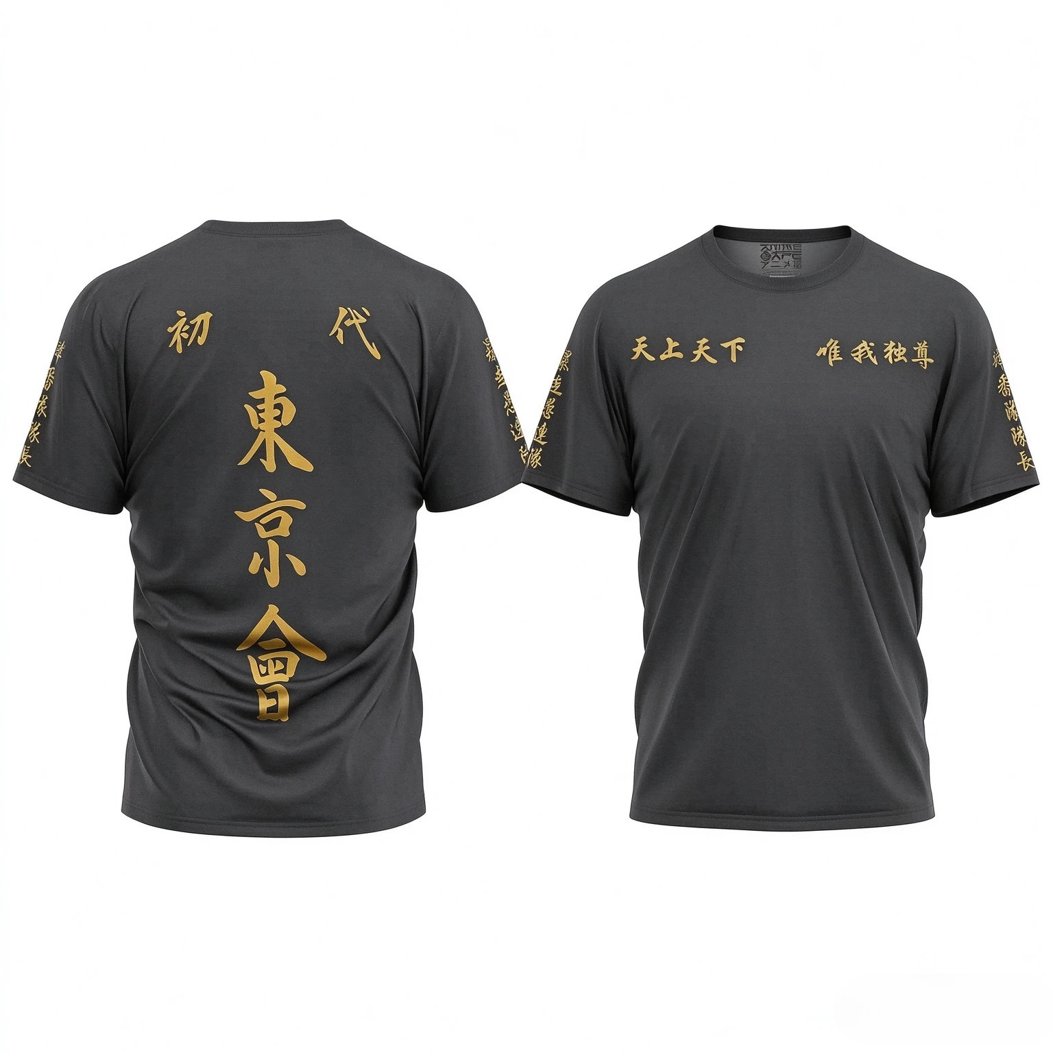 Tokyo Revengers Toman Uniform Graphic T Shirt Anime Manji Gang Front Back Print Tee Unisex Men Women Short Sleeve Streetwear Top
