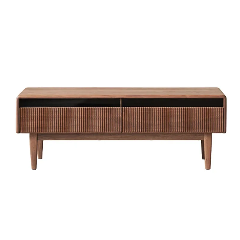 

North American black walnut flat Nordic solid wood coffee table living room home North American black walnut tea table small