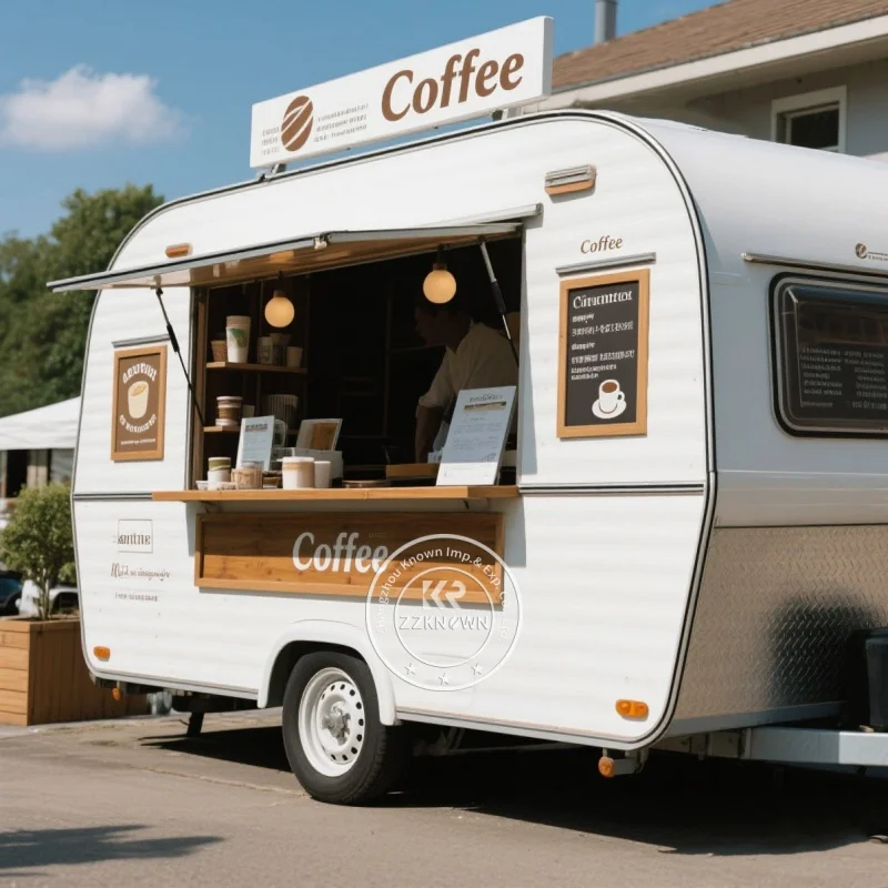 

12ft Commercial Mobile Food Truck - Concession Fast Food Trailer for Sale USA Europe Australia Fully Equipped
