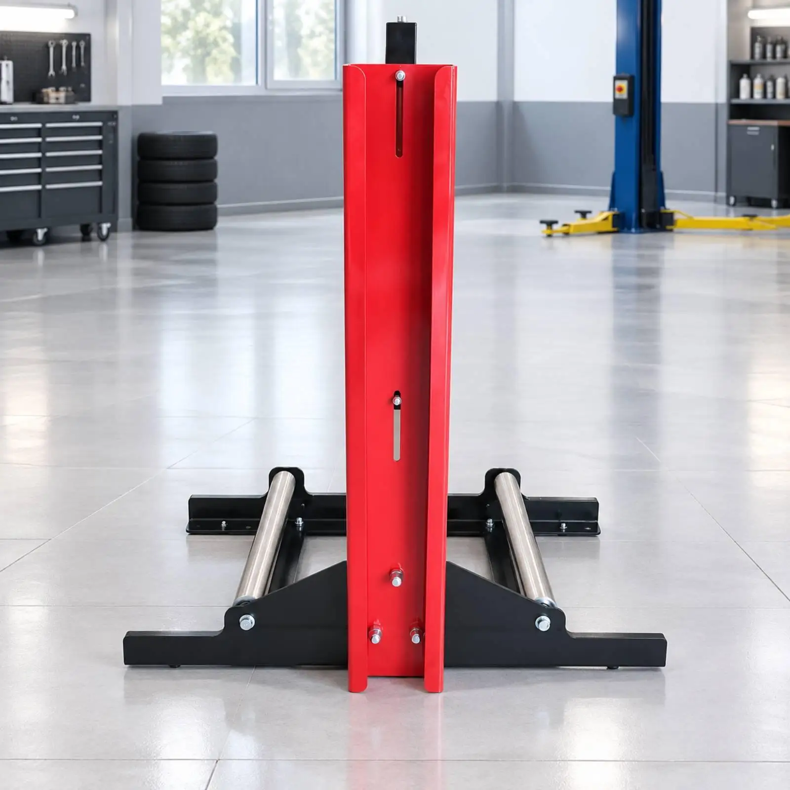 Steel Wheel and Tire Cleaning Stand Wear-Resistant for Garages, Car Detailers
