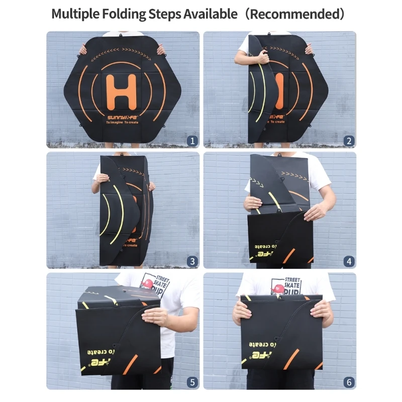 Foldable Parking Apron Portable Landing Platform for Mavic3 Inspire3 Large Unmanned Aerial Vehicles with Ground DropShipping