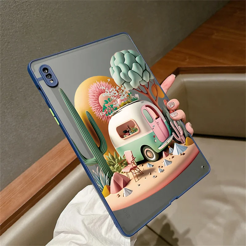 Candy Mountain Car Hard Case for Samsung Galaxy Tab S7 S8 S9 11 Plus FE 12.4 A8 10.5 X200 2021 A 8.0 T290 A7 S6Lite Tablet Cover