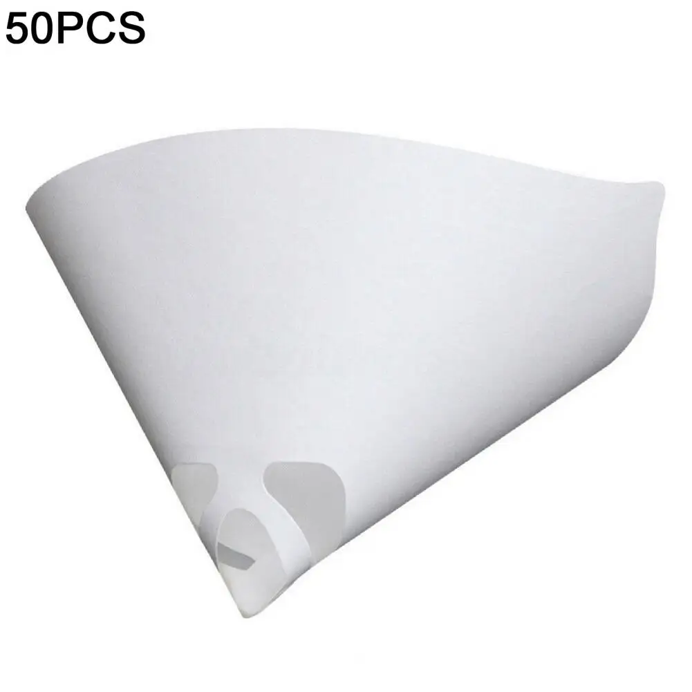 50Pcs Paper Strainer Conical Shape High Density White 190 Micron Paint Paper Filter White Nylon Paint Strainer For Car