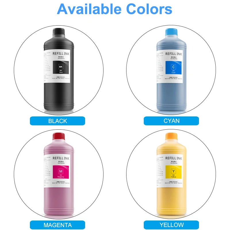 1000ML Pigment Ink Refill Ink For HP 950 951 932 933 952 953 954 955 956 957 711 8100 8600 7610 7510 T120 T520 7740 8210 8710