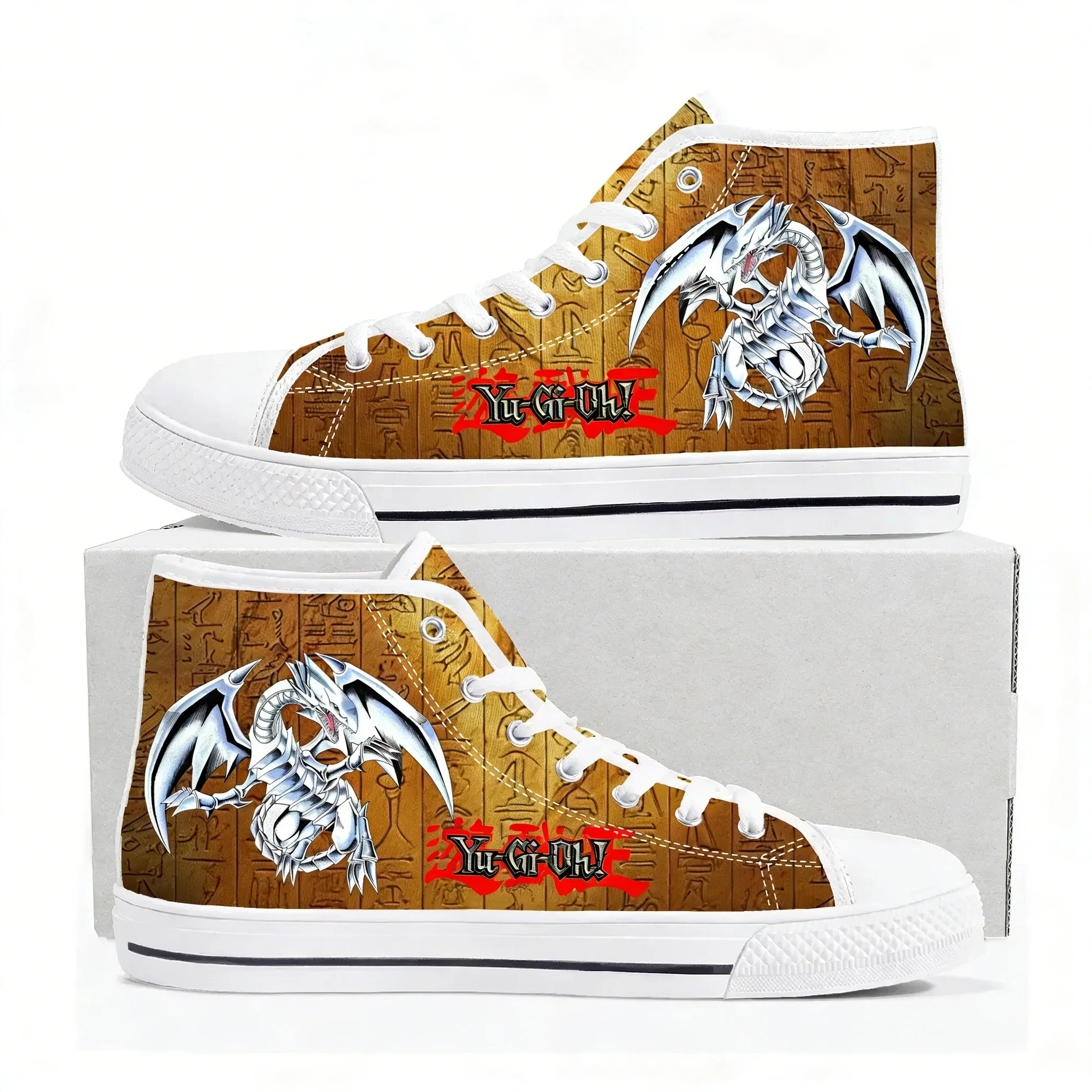 Yu Gi Oh Anime High Top High Quality Sneakers Mens Womens Teenager Canvas Sneaker Ghana Hiking Casual Shoes Custom Shoes