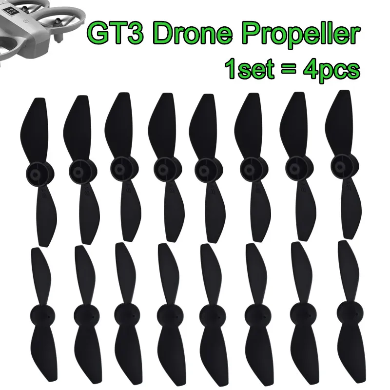 Hélices Originales para Dron GT3, Repuestos, Palas, Accesorios de Repuesto para Dron RC, Aspas de Hélice Negras