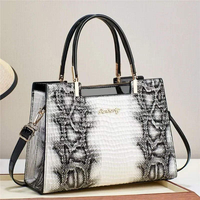 Jbtp retro crocodilo padrão luz luxo sacos de ombro moda feminina bolsa textura pu deslocamento crossbody saco novo versátil