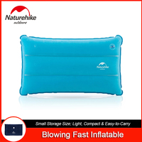 Naturehike Outdoor Portable Travel Pillow Lightweight TPU Camping Sleeping Cushion Fast Blowing Air Inflatable Pillow Good-Value