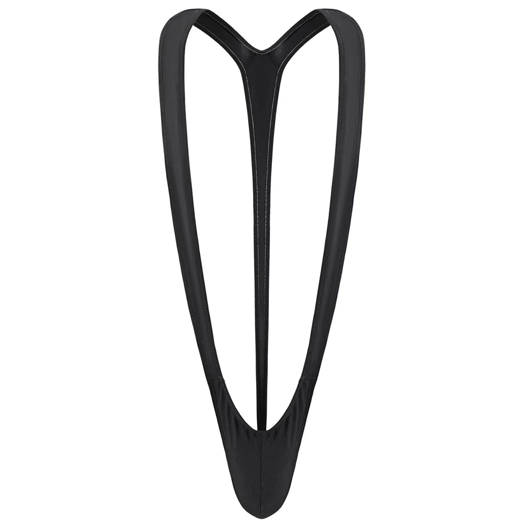 Men Exotic Bodysuit Underwear Sexy Lingerie V Type Strap G String One-piece Thong Panties view 3