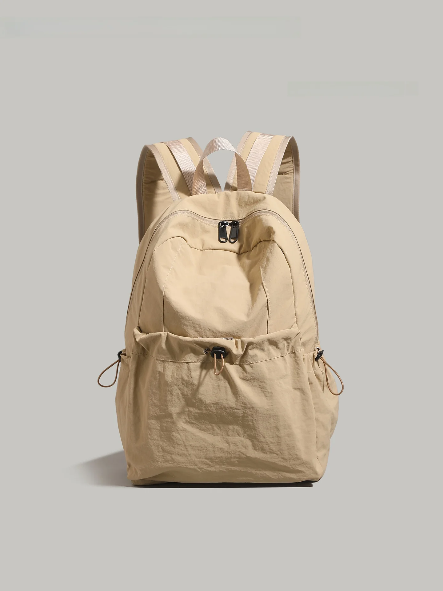 

UR Women's Nylon Backpack Large Capacity Travel Bag Simple Design Student Bookbag Pure Color Versatile 2025 New Arrival
