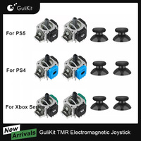 10 Pairs GuliKit TMR Electromagnetic Joystick with Stick Caps for PS4 PS5 Gamepad Switch Pro Xbox Series Controller Replacement