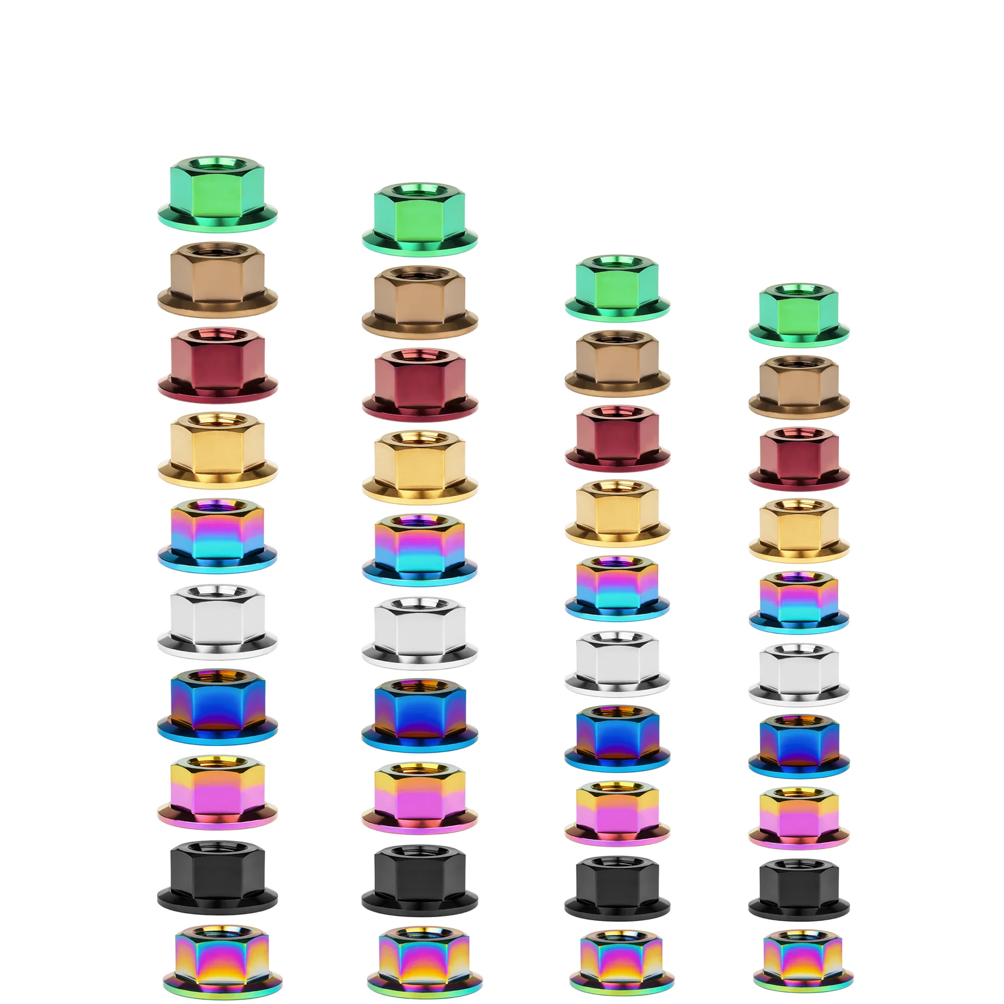 AliExpress Wanyifa Titanium Nut M5/M6/M8/M10/M12/M14/M16 Flange Nut Bolt Cap for Motorcycle Bicycle