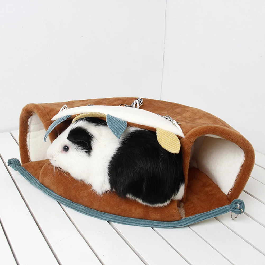 

Warm Hammock Hamster Hideouts Hammocks Guinea Tunnel Sleeping Indoor Cage Pet Hanging Bed Ferrets