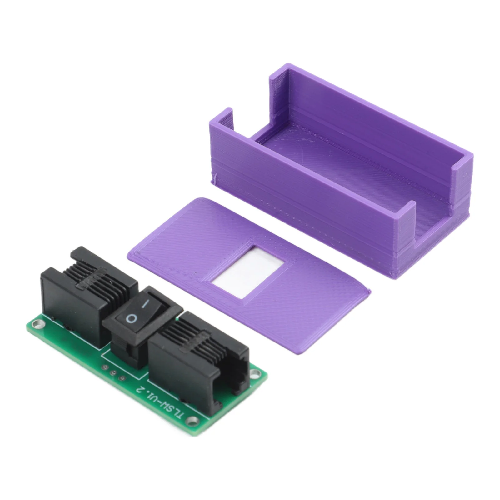 Reliable RJ11 Switch Connector in Purple for For telephone Fax and ADSL Use Standard ABS Build for Steady Performance
