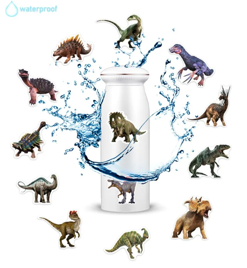 10/25/50pcs Cartoon Dinosaurs Stickers for DIY Scrapbooking Stationery Water Bottle Phone Laptop Suitcase Guitar Decal Kids