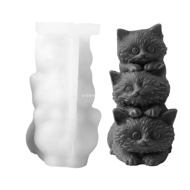 Multipurpose Cats Stand Sturdy Silicone Plaster Mold for Elegant Home Decoration Wedding and Festive Occasions Dropship