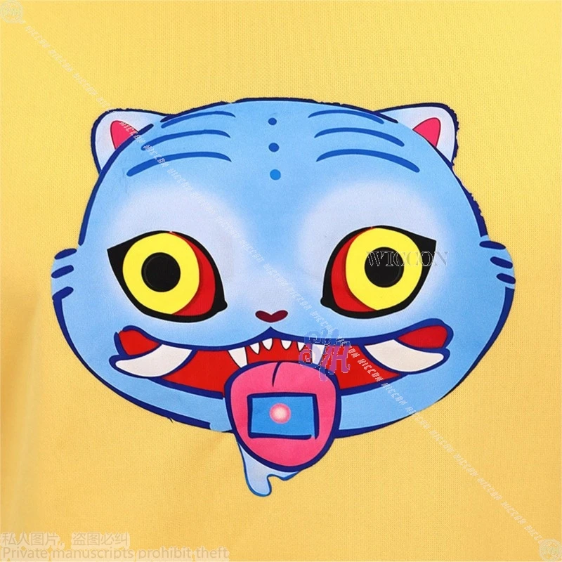 Anime Movie Kpop Demon Huntrix Zoey Cosplay Costume Kawaii Jirai Kei Girls Yellow Long Sweatshirt Furry Pattern Halloween Party