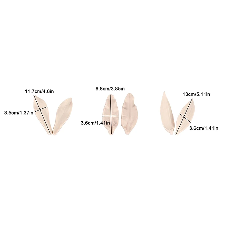 2 Pcs Lily Petal Flower Veiners Silicone Molds Fondant Sugarcraft Gumpaste Clay Water Paper Cake Decorating Tools