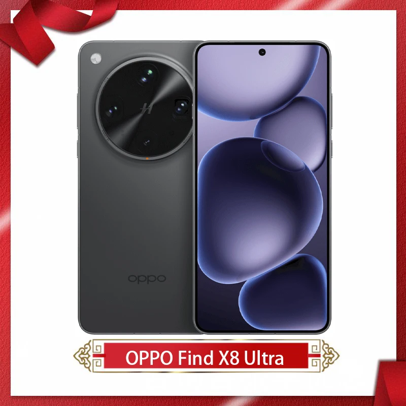 Original OPPO Find X8 Ultra 5G Cell Phone 6.82inch AMOLED Snapdragon8 Elite 50MP Rear Camera 6100Mah 100W SuperVOOC NFC OTA