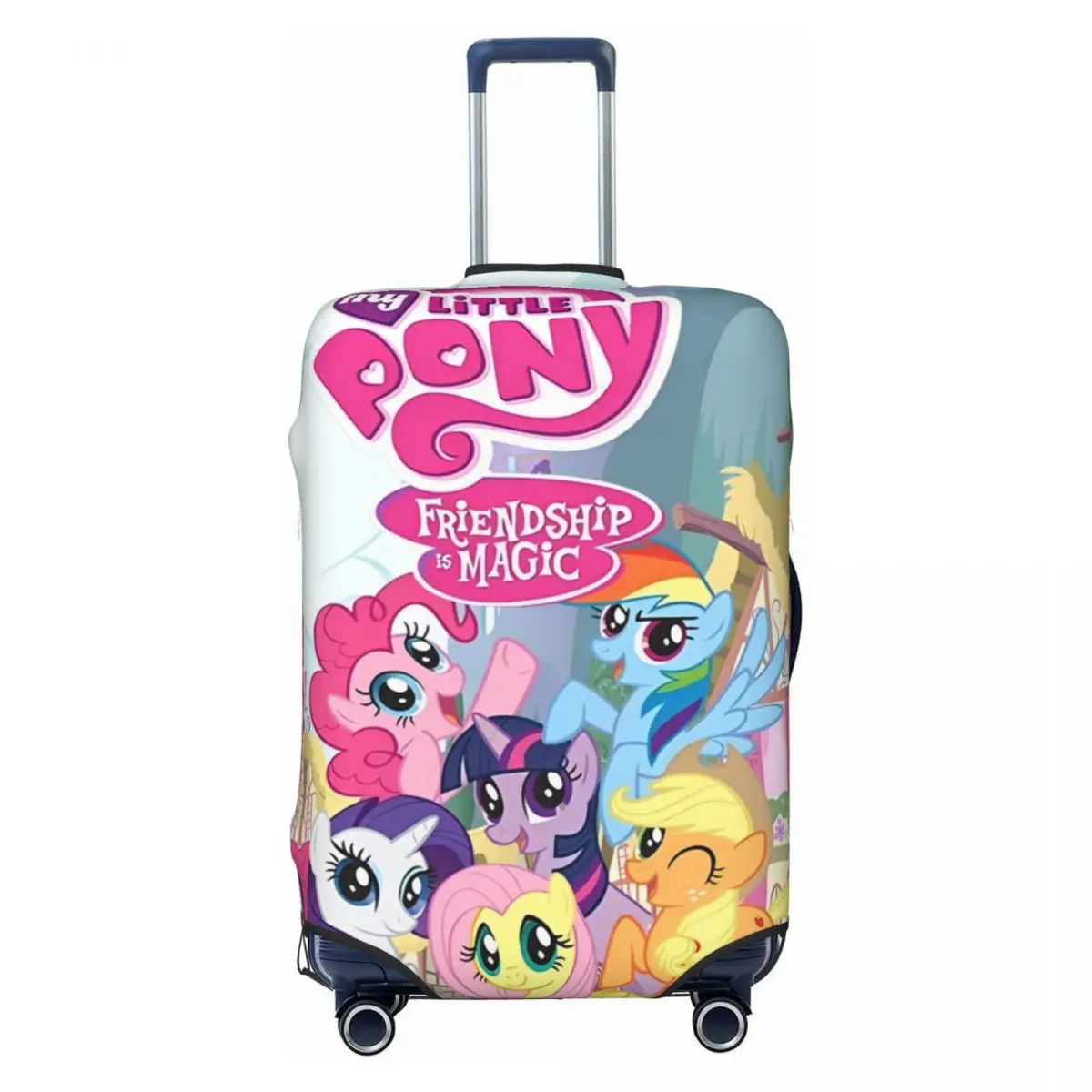 MINISO My Little P-pony Suitcase Cover Holiday Elastic Luggage Accesories Business Protection