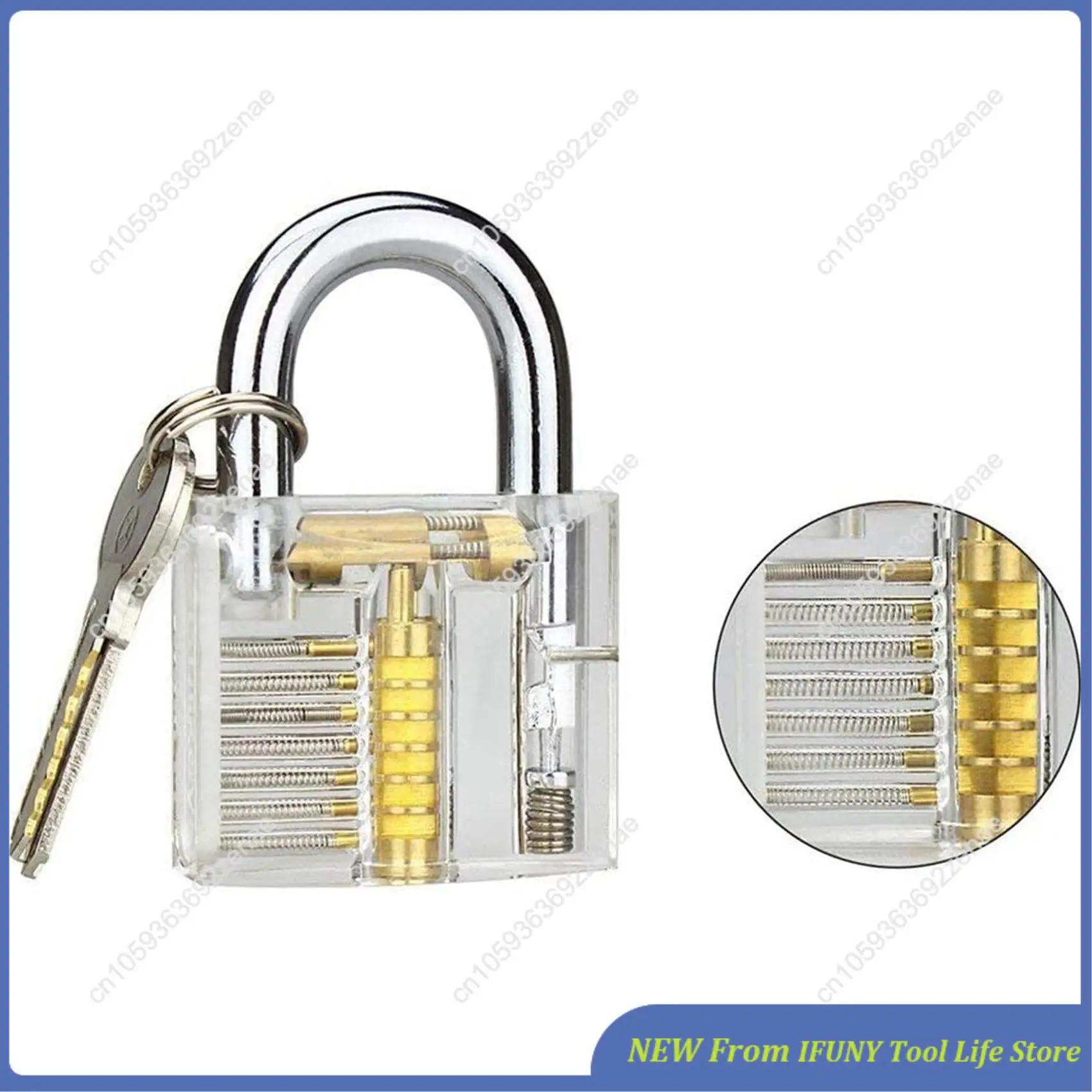 Transparant slot Hangslot Transparant displayslot Kristallen slot Nieuw