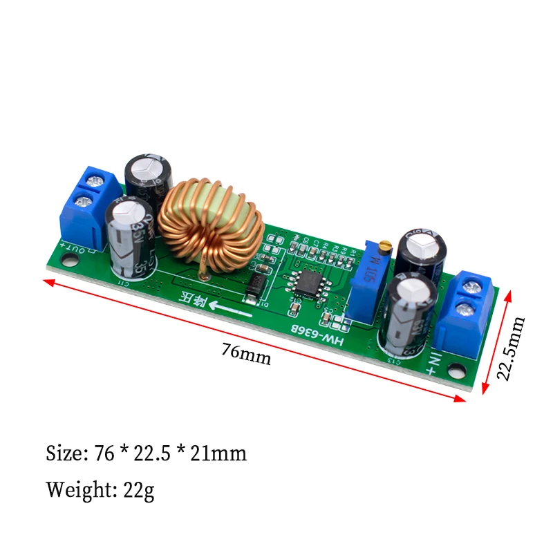 DC-DC 60V Synchronous Rectification Adjustable Step-Down Module Adjustable 10A Regulator Buck Converter Expansion Board Module