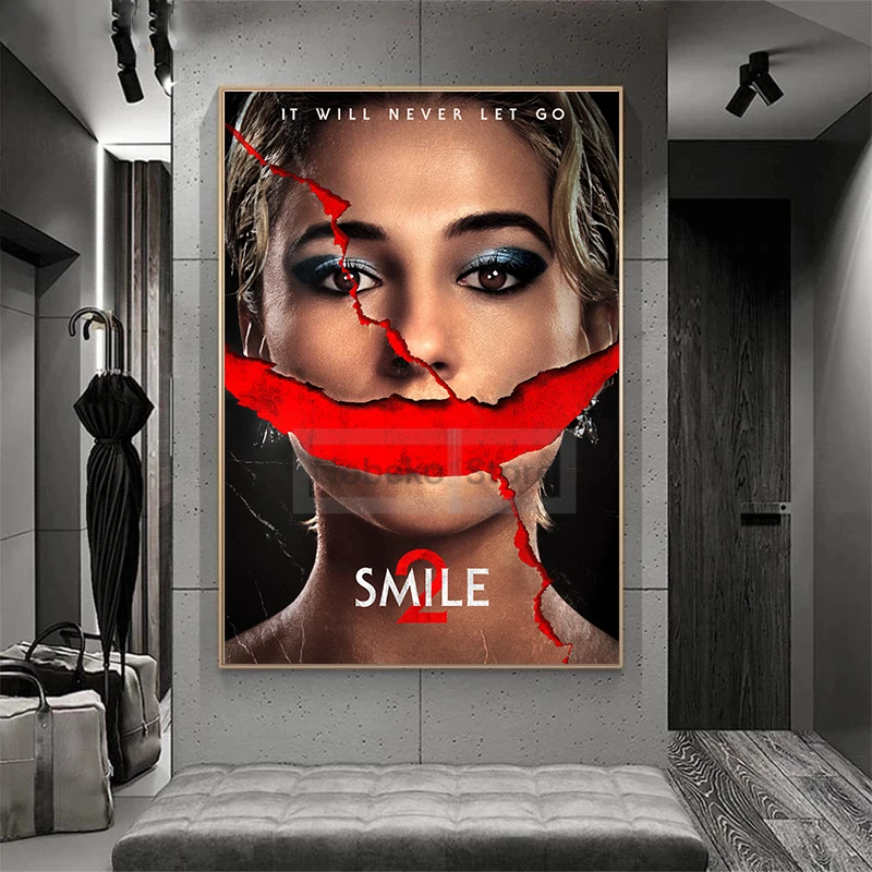 America Latest Horror Movies Smile 2 Poster Thriller Film Prints Canvas Painting Wall Art Pictures Home Room Modern Decoration