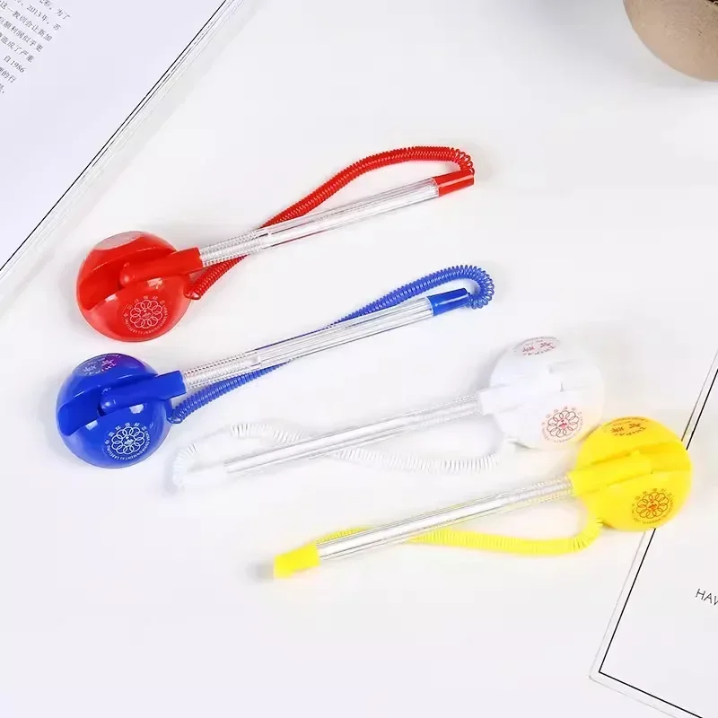 0.7mm Desk Pen Office for Office Work Office Ballpoint Pen Desktop Fixed with Rope Can Be Attached To The Table Pen Bank Counter