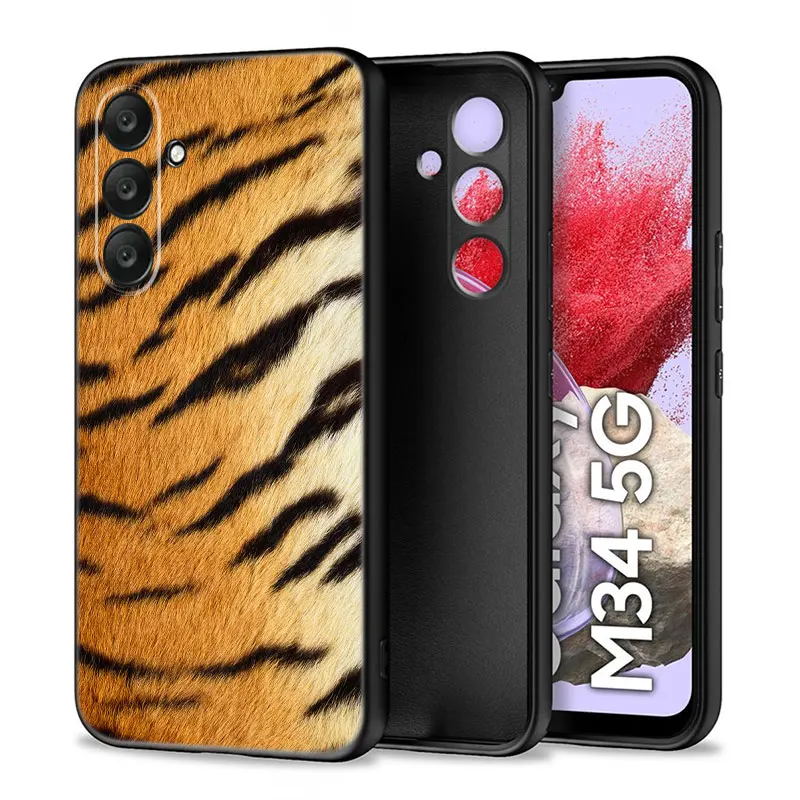 Fashion Tiger Leopard Phone Case For Samsung Note 10 Lite 20 Ultra M04 M13 M32 4G M14 M15 M23 M33 M34 M42 M52 M53 M54 M55 5G M11 image 5