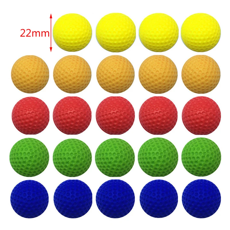 20 Rounds Soft Foam Apollo Refill Ammo Ball Bullets for Rival Nerf Series Toy Gun Outdoor Improving Practice Bullets Kids Gift