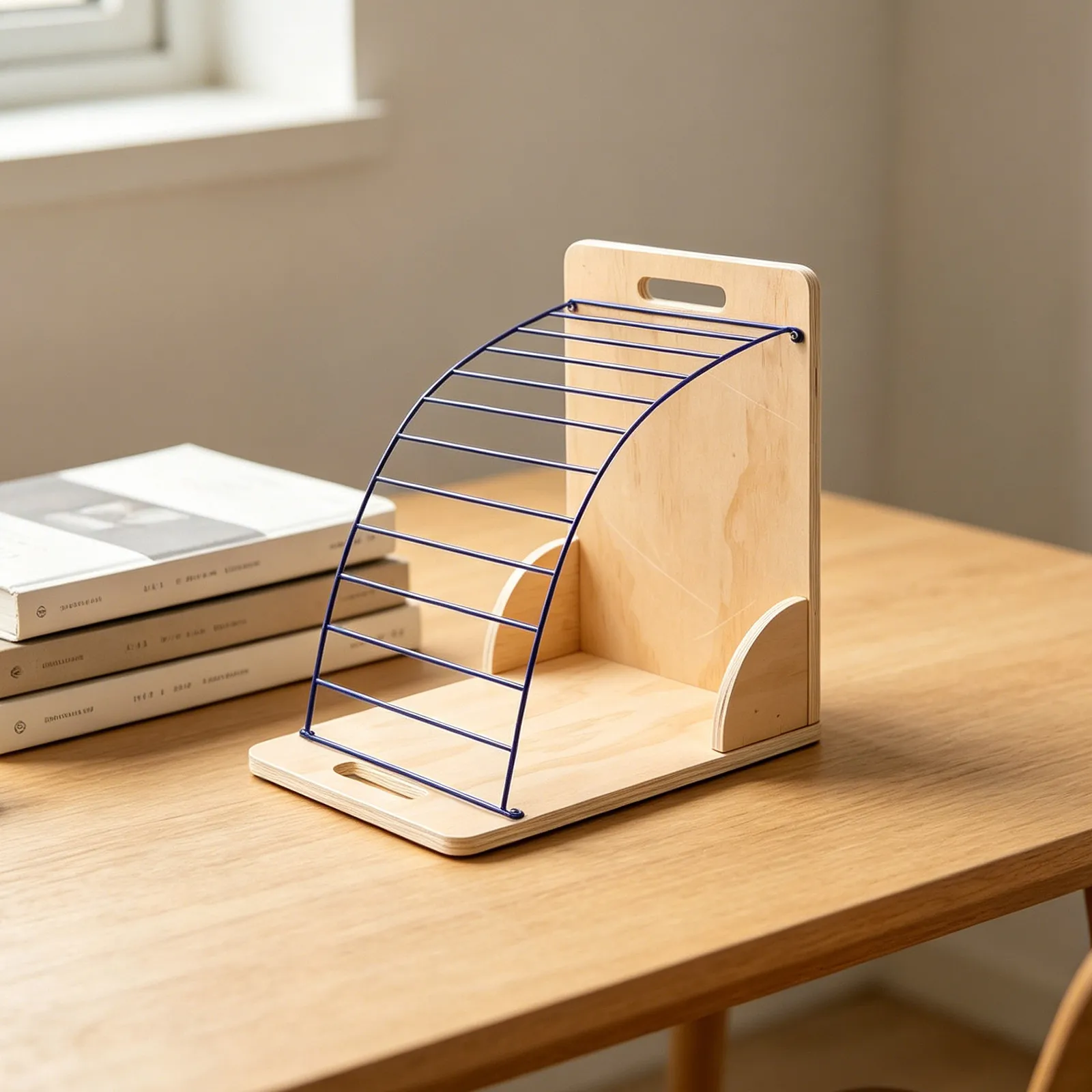 12 Layer Wooden Clipboard Holder File Organizer Rack Desk Clipboard Stand for Office Home Classroom Metal Wood File Storage