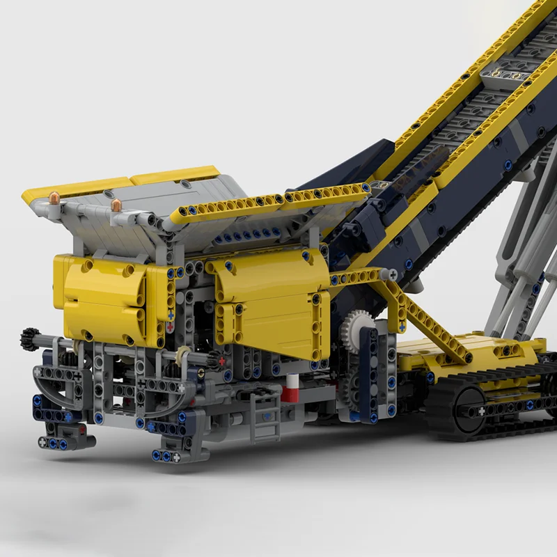 1202 個 MOC モバイルホッパーフィーダーコンベヤーベルトモデルビルディングブロックアーキテクチャ DIY クリスマスギフトクリエイティブおもちゃアイデアレンガ