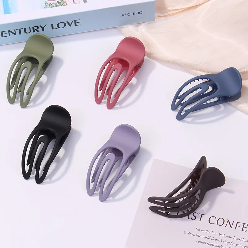 New Frosted U-Shaped Hairpin Women Korean Medium Solid Color Hair Clips Simple Duckbill Clip Barrettes Girls Hair Accessories