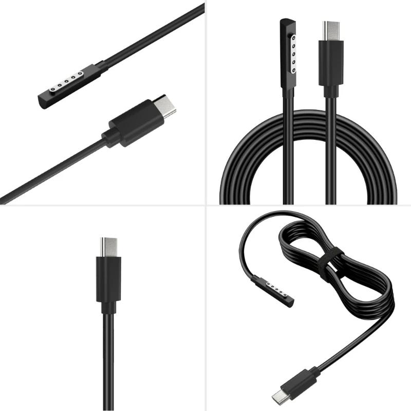 Conecte ao cabo de carregamento USB C, fios de energia, cabo de alimentação para Surface Pro 1, computador 2RT, 150cm