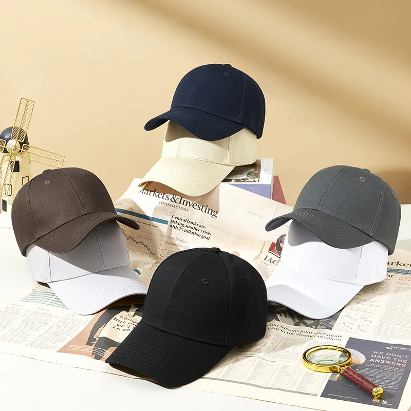 CAMOLAND Unisex Hat Plain Curved Sun Visor Hat Outdoor Baseball Cap Solid Color Fashion Adjustable Leisure Caps Men Women