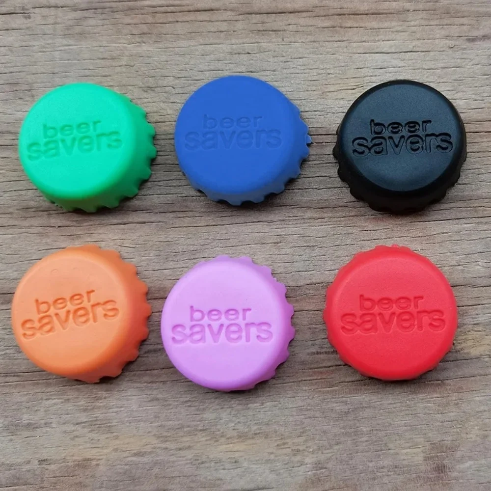 6/24PCS Creative Silicone Beer Bottle Cap Preservative Cover Bottle Cover Vinegar Soy Corktail Lid Wine Savers Bar Accessories