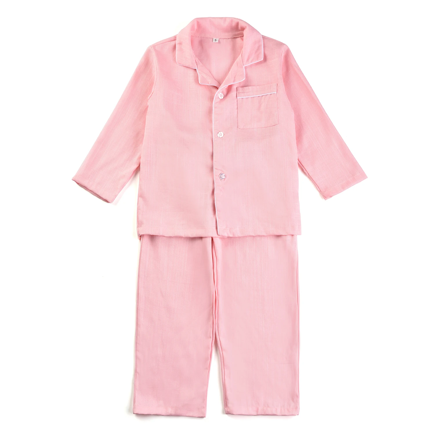 

New Arrivals Kids Fall Pajamas Children's Home Suit girls Baby soft solid custom Sleep Wear