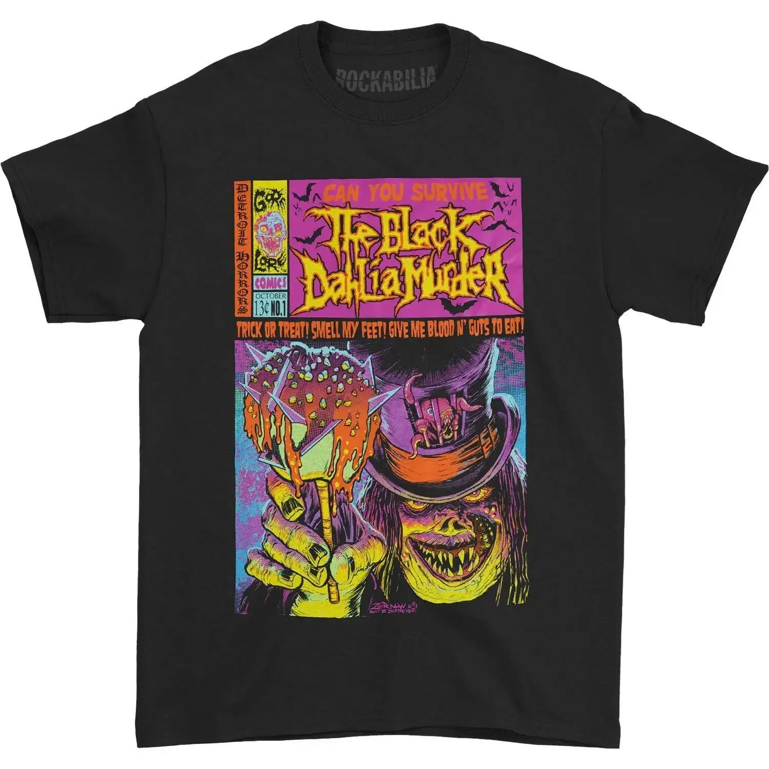 Men'S Black Dahlia Murder Trick Or Treat T Shirt Medium