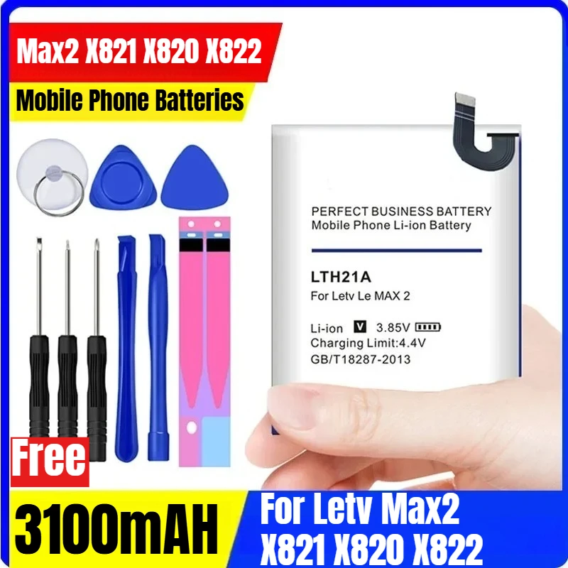 

3.85V 3100mAH for Letv Max2 X821 X820 X822 Mobile Phone Batteries