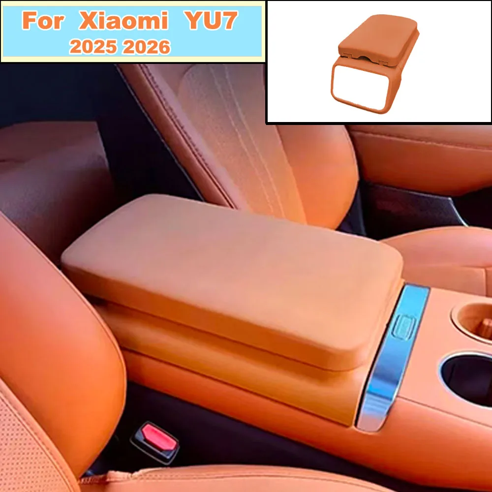 

Center Console Armrest Storage Box Elbow Support Cover For Xiaomi YU7 2025 2026 Car Interior Decorations