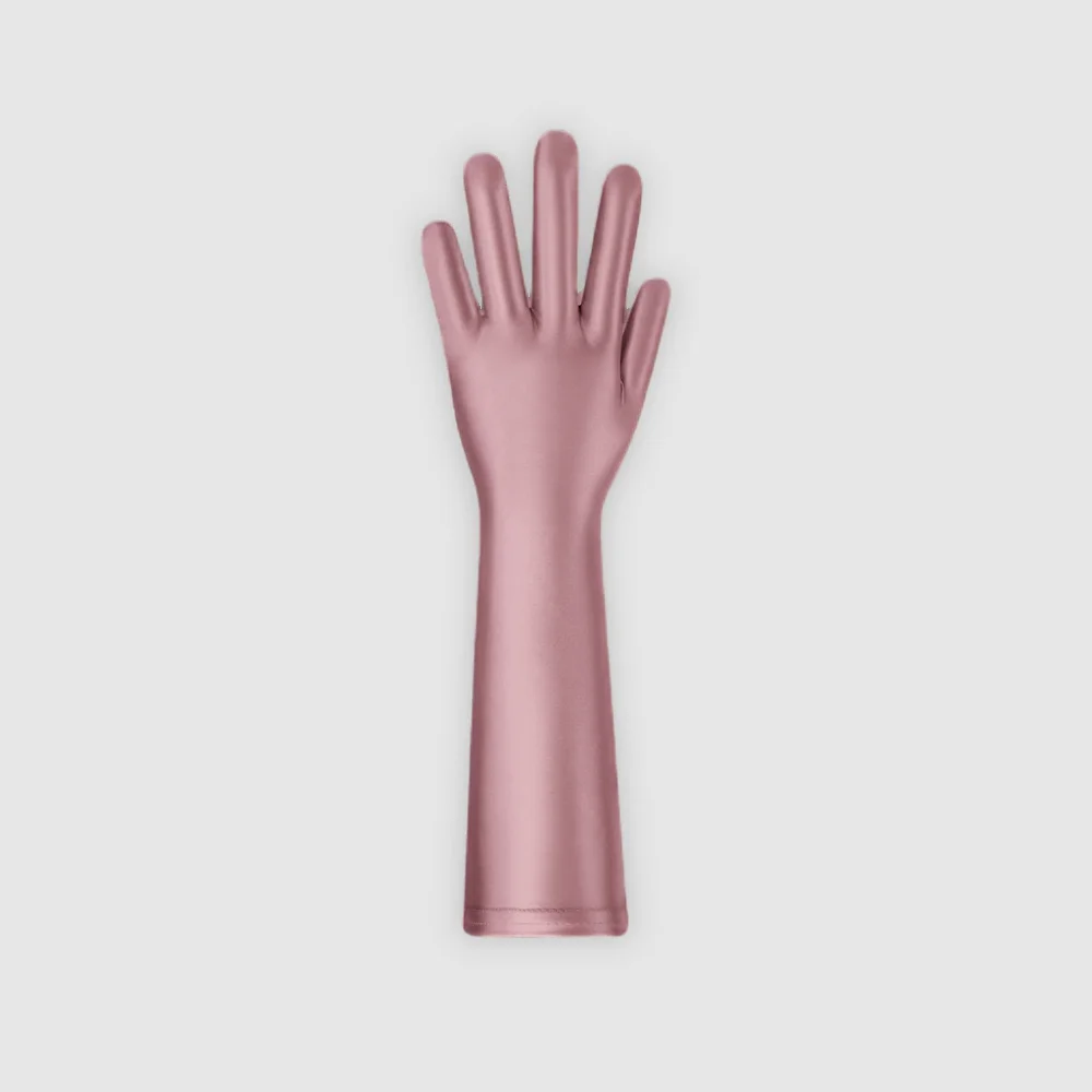 

Solid color Oil Glossy Connected Finger Gloves Sexy Hgh Elasticity Ultra Long Gloves Shiny Role-playing Clubwear Dress gloves