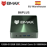 BMAX B6 Plus Mini PC Intel I3-1000NG4 Windows 11 PC 12GB DDR4 RAM 512GB NVMe SSD WIFI 5 USB 3.0 USB * 3 HDMI * 2 Bluetooth4.2