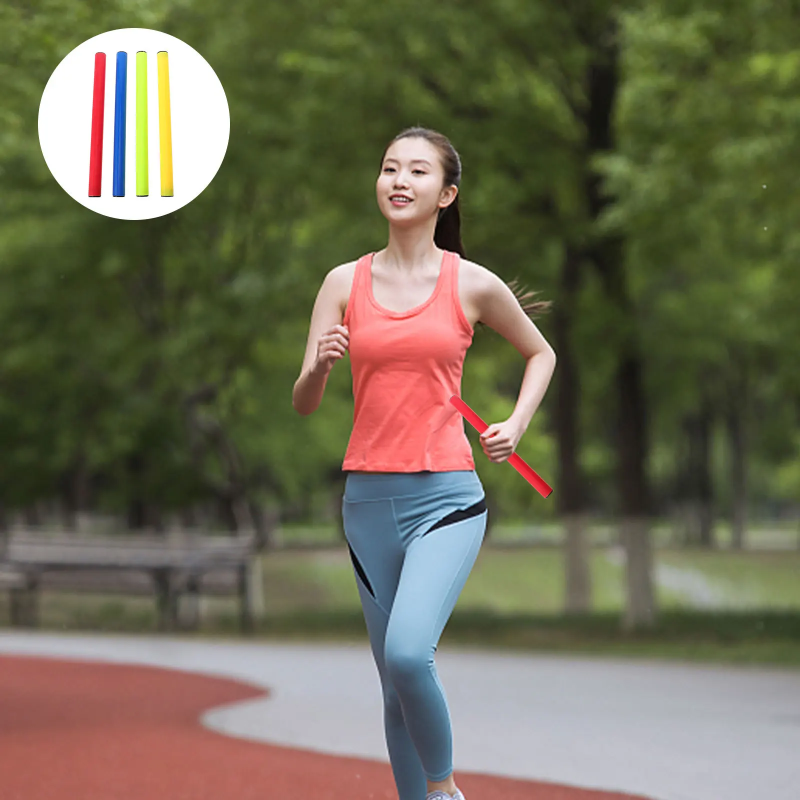 

4pcs Relay Lightweight Plastic Racing Competition Running Accessories Sports Equipment