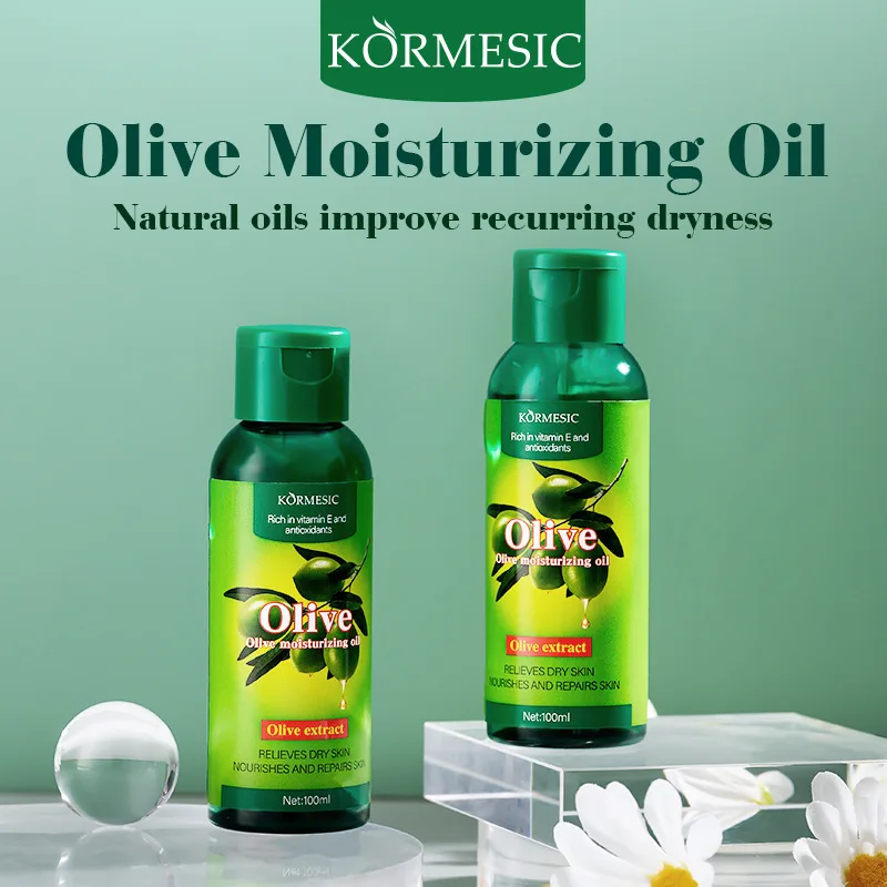 1/2 Pcs KORMESIC Olive Body Oil with Vitamin E & Antioxidants, Moisturizing Face Oil, Deeply Hydrate & Prevent Dryness Skin Oil